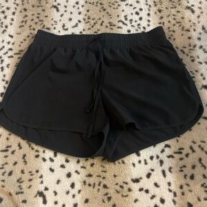 Velocity Black Athletic Shorts Moisture-Wicking Elastic Waist